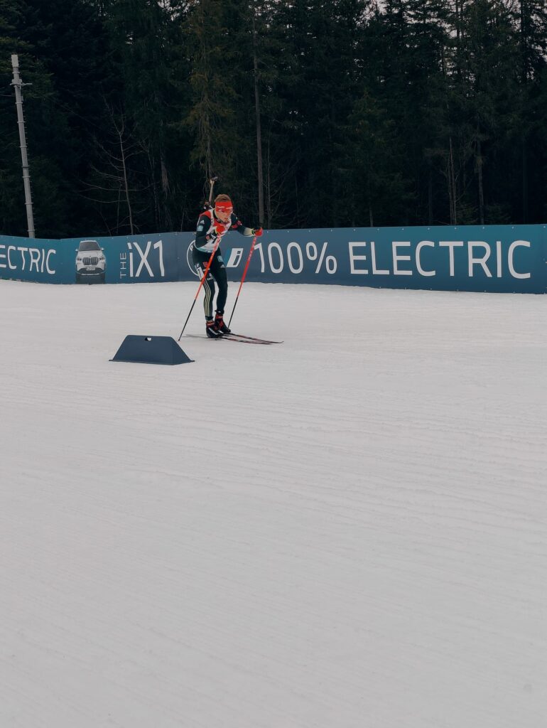 Benedikt Doll bester Deutscher auf Rang 6. Einzel Ruhpolding 2023 IBU Weltcup. Foto: Lena Leven